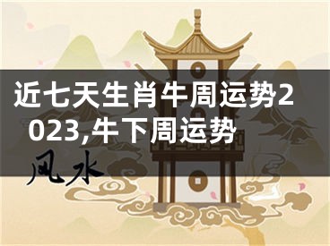 近七天生肖牛周运势2023,牛下周运势