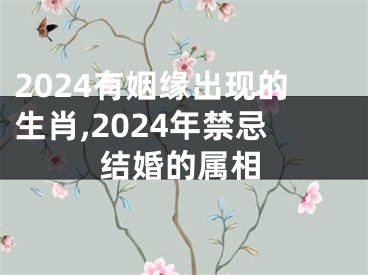 2024有姻缘出现的生肖,2024年禁忌结婚的属相