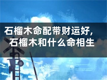 石榴木命配带财运好,石榴木和什么命相生