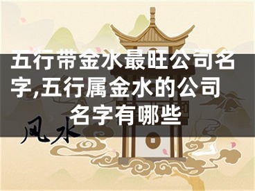 五行带金水最旺公司名字,五行属金水的公司名字有哪些