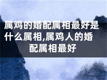 属鸡的婚配属相最好是什么属相,属鸡人的婚配属相最好