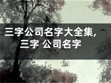 三字公司名字大全集,三字 公司名字