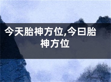 今天胎神方位,今曰胎神方位