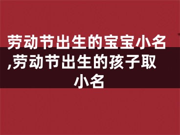 劳动节出生的宝宝小名,劳动节出生的孩子取小名