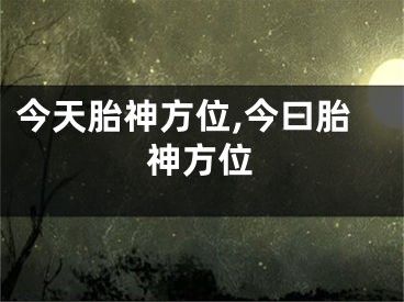 今天胎神方位,今曰胎神方位