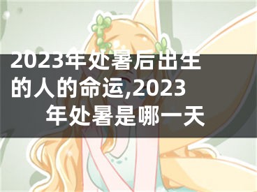 2023年处暑后出生的人的命运,2023年处暑是哪一天