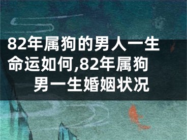 82年属狗的男人一生命运如何,82年属狗男一生婚姻状况