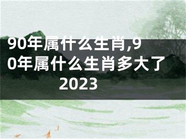 90年属什么生肖,90年属什么生肖多大了2023