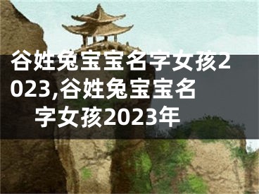 谷姓兔宝宝名字女孩2023,谷姓兔宝宝名字女孩2023年