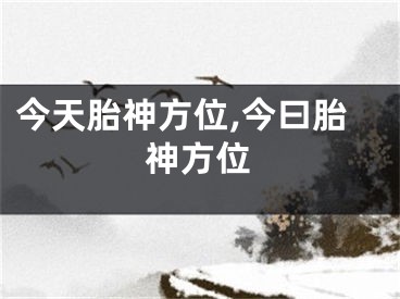 今天胎神方位,今曰胎神方位