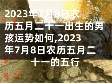 2023年7月8日农历五月二十一出生的男孩运势如何,2023年7月8日农历五月二十一的五行