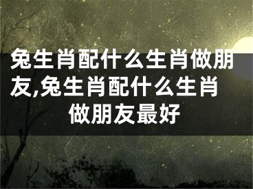 兔生肖配什么生肖做朋友,兔生肖配什么生肖做朋友最好