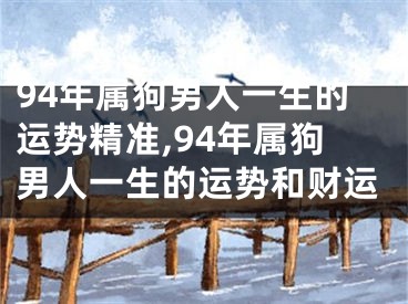 94年属狗男人一生的运势精准,94年属狗男人一生的运势和财运