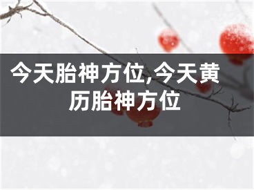 今天胎神方位,今天黄历胎神方位