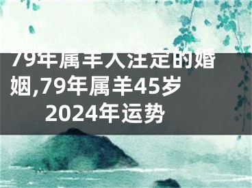 79年属羊人注定的婚姻,79年属羊45岁2024年运势