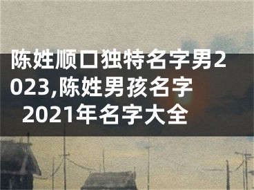 陈姓顺口独特名字男2023,陈姓男孩名字2021年名字大全