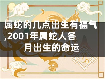 属蛇的几点出生有福气,2001年属蛇人各月出生的命运