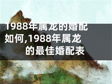 1988年属龙的婚配如何,1988年属龙的最佳婚配表