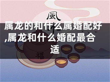 属龙的和什么属婚配好,属龙和什么婚配最合适