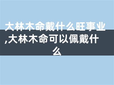 大林木命戴什么旺事业,大林木命可以佩戴什么