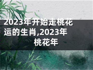 2023年开始走桃花运的生肖,2023年桃花年