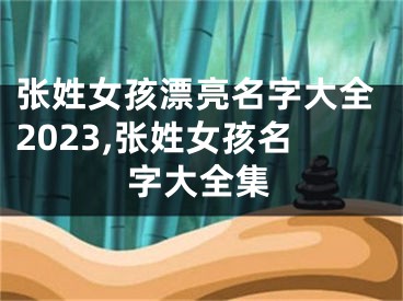 张姓女孩漂亮名字大全2023,张姓女孩名字大全集