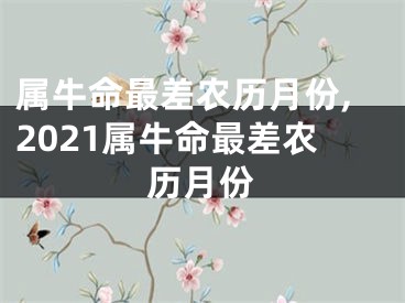 属牛命最差农历月份,2021属牛命最差农历月份