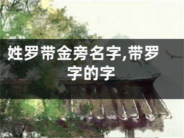 姓罗带金旁名字,带罗字的字