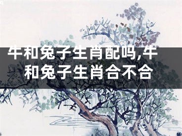 牛和兔子生肖配吗,牛和兔子生肖合不合