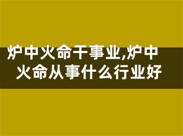 炉中火命干事业,炉中火命从事什么行业好