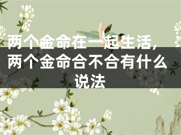 两个金命在一起生活,两个金命合不合有什么说法