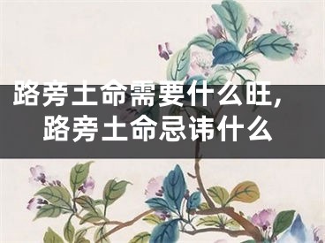 路旁土命需要什么旺,路旁土命忌讳什么