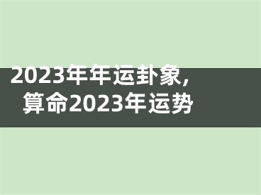 2023年年运卦象,算命2023年运势