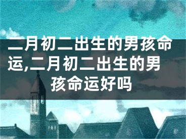 二月初二出生的男孩命运,二月初二出生的男孩命运好吗