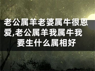 老公属羊老婆属牛很恩爱,老公属羊我属牛我要生什么属相好