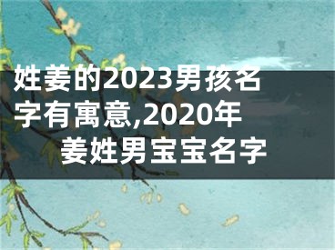 姓姜的2023男孩名字有寓意,2020年姜姓男宝宝名字