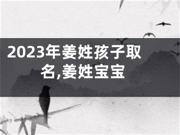 2023年姜姓孩子取名,姜姓宝宝