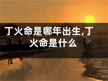 丁火命是哪年出生,丁火命是什么