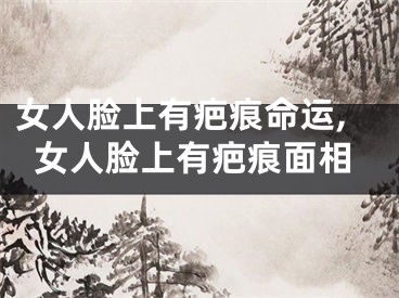 女人脸上有疤痕命运,女人脸上有疤痕面相