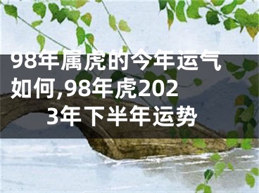 98年属虎的今年运气如何,98年虎2023年下半年运势