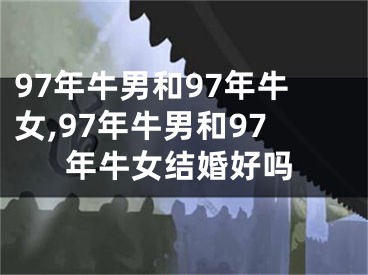 97年牛男和97年牛女,97年牛男和97年牛女结婚好吗