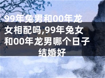 99年兔男和00年龙女相配吗,99年兔女和00年龙男哪个日子结婚好