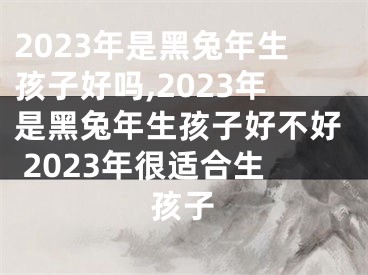 2023年是黑兔年生孩子好吗,2023年是黑兔年生孩子好不好 2023年很适合生孩子