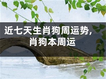 近七天生肖狗周运势,肖狗本周运