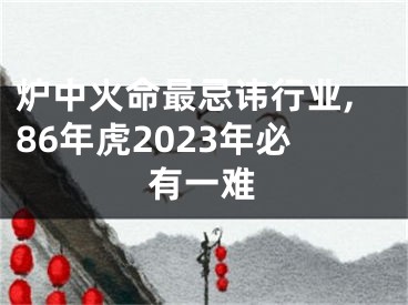 炉中火命最忌讳行业,86年虎2023年必有一难