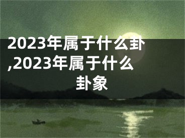 2023年属于什么卦,2023年属于什么卦象