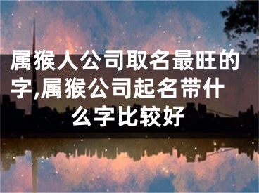 属猴人公司取名最旺的字,属猴公司起名带什么字比较好