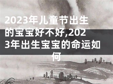 2023年儿童节出生的宝宝好不好,2023年出生宝宝的命运如何