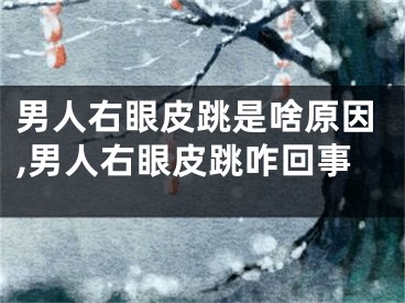 男人右眼皮跳是啥原因,男人右眼皮跳咋回事