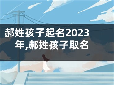 郝姓孩子起名2023年,郝姓孩子取名